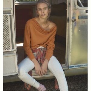 Anthropologie Pilcro and the Letterpress Oversized Tunic Top Orange Medium OTS